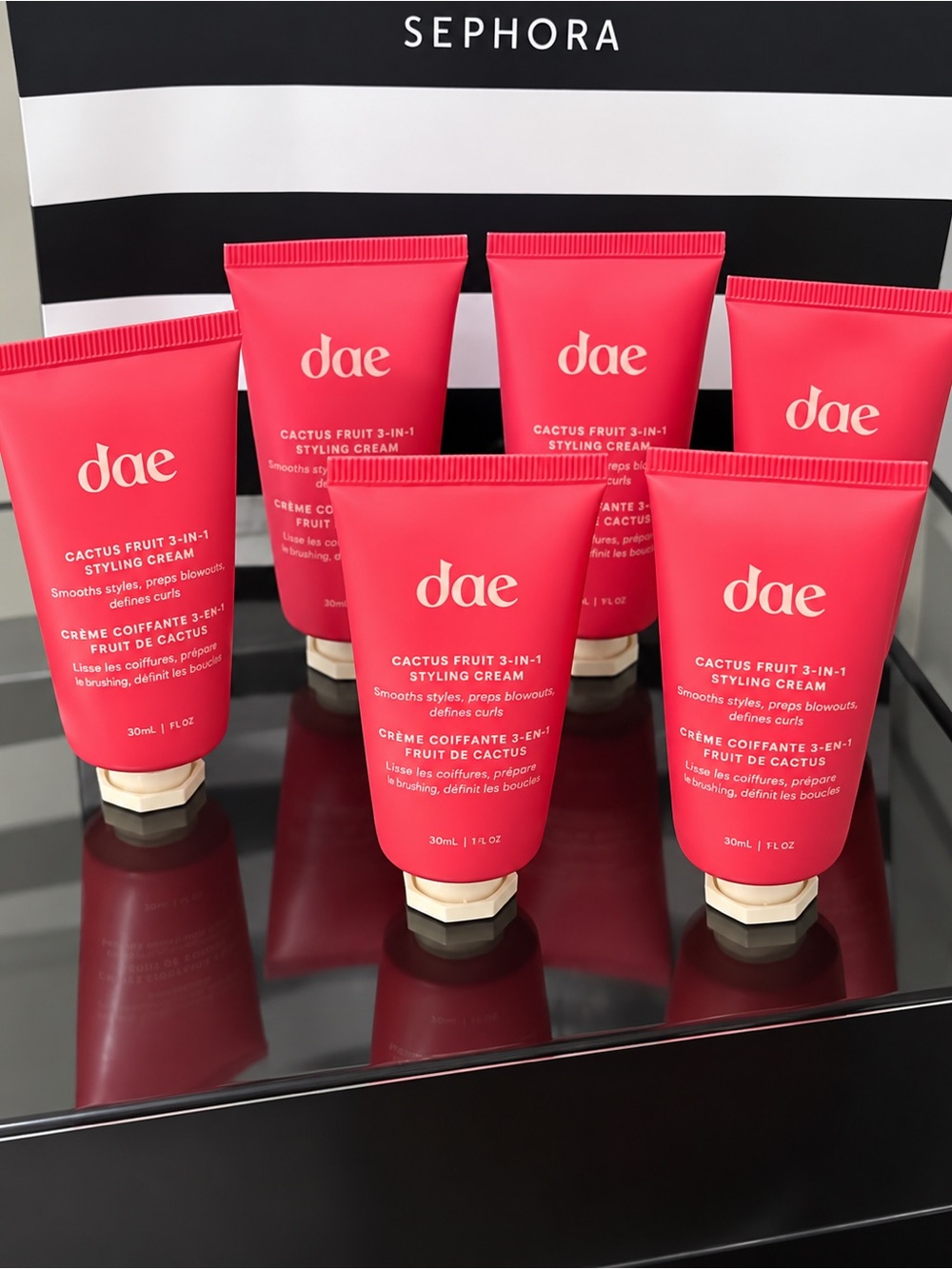 DAE Cactus Fruit 3-in-1 Styling Cream — Bright Pink Bundle of 6